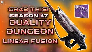 GET THIS CRAZY 3-BURST LINEAR FUSION FROM THE DUALITY DUNGEON! | Stormchaser | Destiny 2