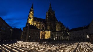 Czechs light 30,000 candles for Covid-19 victims