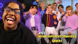 Ateez Trying Different Countries Snacks Has Me CRYING BRO!😂