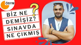 TYT 2022 Türkçe | Biz ne demişiz ÖSYM ne sormuş ? |