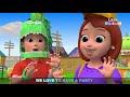 Baby Dino Dino Party | Dinosaur Song | Little Angel Nursery Rhymes