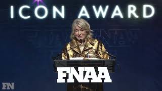 Martha Stewart Accepts Icon of the Year at FNAAs