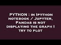 PYTHON : in Ipython notebook / Jupyter, Pandas is not displaying the graph I try to plot
