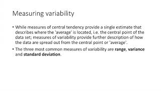 Mini-Lecture 5 - Data Analysis