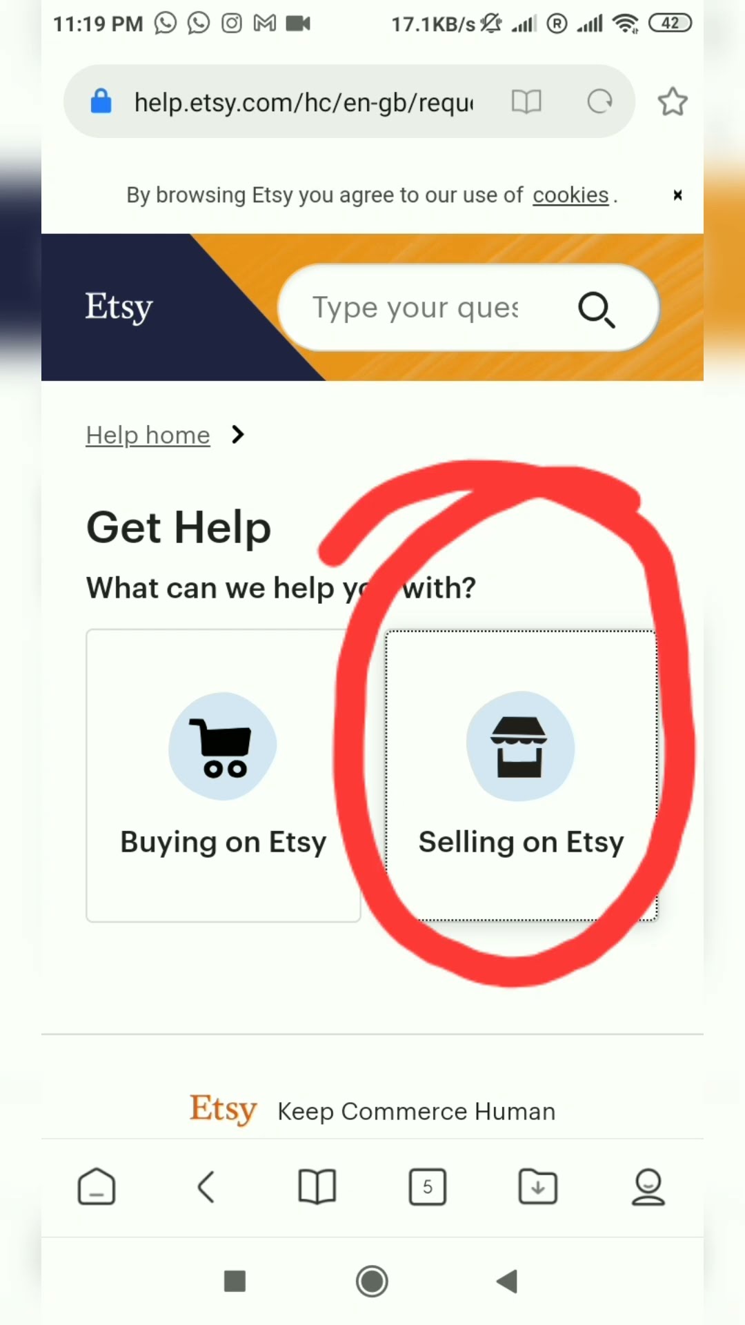How to contact Etsy support #etsyintamil #onlinebusinesstamil #sellonetsy