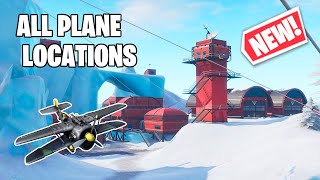 ALL PLANE LOCATIONS IN FORTNITE | SNOWMANDO OUTPOSTS (X-4 STORMWINGS LOCATION)