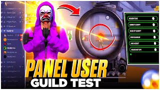 REX VS PANEL USER😡PRO NATION GUILD TEST - GARENA FREE FIRE !!!