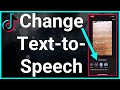 How To Change Text To Speech Voice On TikTok