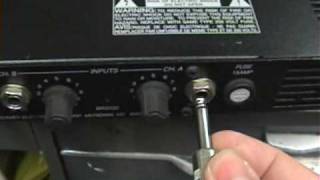 Peavey DPC 1000 power amp testing