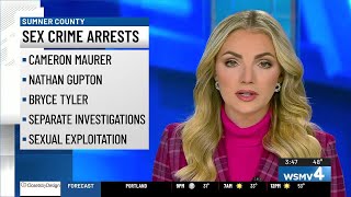 3 arrested, charged with child exploitation in Sumner County
