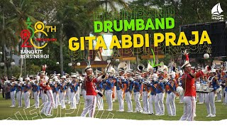 Kirab dan Display Drumband Gita Abdi Praja dalam HUT ke-238 Pekanbaru