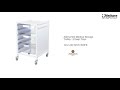 attend 500 medical storage trolley 3 deep trays asp mst c503fb