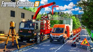 Arrivée des marchandises au Chantier (Farming Simulator 19 TRAVAUX PUBLICS)