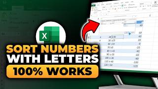 How To Sort Excel Numbers With Letters (𝟮𝟬𝟮𝟲) | 100% WORKS | NO Yapping, To The Point! | FAST & EASY