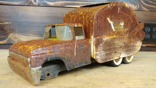 Rusty 1960's Structo Garbage Truck Restoration