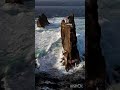 world history lighthouse perched atop a rock pillar in the westman islands of the coast of iceland