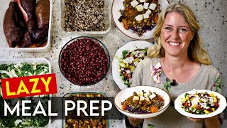 LAZY PLANT-BASED MEAL PREP HACKS FOR A WEEK (What I Eat in a Day)