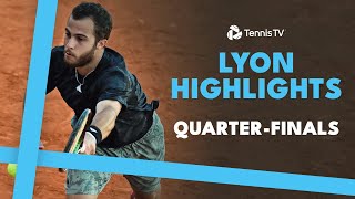 Bublik vs Kotov; Etcheverry, Gaston & Mpetshi Perricard Play | Lyon 2024 Highlights Quarter-Finals