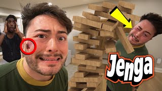 Do Not Play Giant Jenga at 3 AM!! (GONE WRONG)