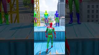 GTA 5 Epic Water Ragdolls | Spider-Man Jumps / Fails ep.171 #shorts