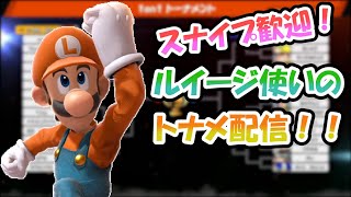 スマブラSP　視聴者参加型　スナイプ　トーナメント　がんばって優勝目指すルイージ使いの配信