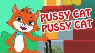 Pussy Cat,Pussy Cat | Animated Nursery Rhyme in English Language