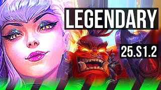 EVELYNN vs DR. MUNDO (JGL) | 67% winrate, 14/2/8, Rank 7 Eve, Legendary | NA Master | 25.S1.2