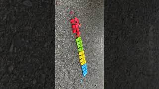 Experiment Car vs 32 Rainbow Water Balloons #Short18