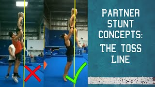 Partner stunt concepts: The Toss Line