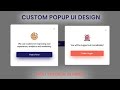 Build a Popup Modal With JQuery | Custom Popup Modal UI Design | HTML5 | CSS3 | JavaScript Project