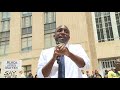 kansas city missouri mayor quinton lucas delivers speech during rally at kcmo city hall