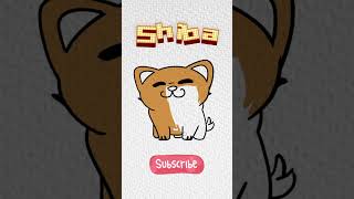 How To Draw a Cute Shiba | Cute Animal 🦍🖌️