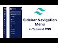 Sidebar Navigation Menu using Tailwind CSS | Beginners Guide to Tailwind CSS
