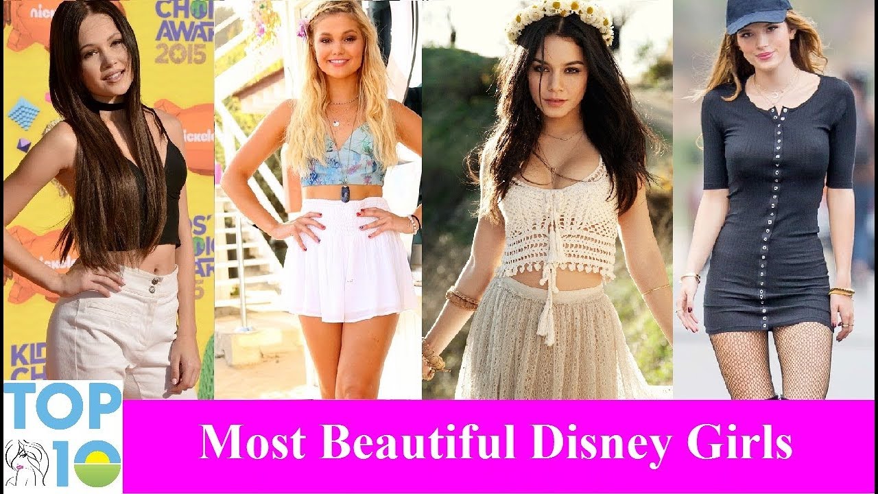 Top 10 Most Beautiful Disney Girls - YouTube