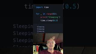 Use SLEEP to create time delay in Python 🐍 #shorts