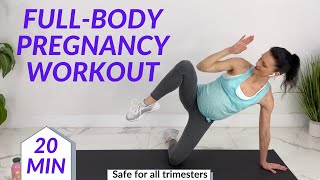 Full Body Pregnancy Workout | Pregnancy Cardio + Pregnancy Exercises
