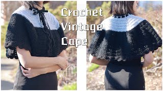 Crochet Beautiful Goth Cape