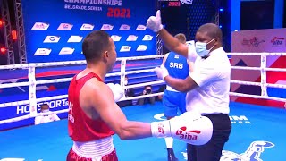 Day 5 (60kg) OUPATHANA Walter (LAO) vs  ALICIC Semiz (SRB) | AIBA WCHs 2021