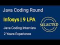 Infosys Java Coding Interview | Infosys Java Coding Round