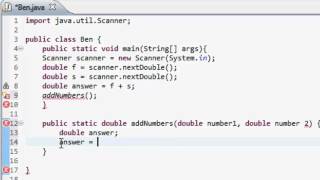 Java Programming Tutorial: Episode 5 *Methods with Parameters*