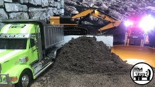 RC CONSTRUCTION WORK|| rc bulldozers || rc excavator || rc dump truck 1/14 tamiya hauler