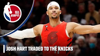 🚨 TRADE REACTION 🚨 Josh Hart sent to the Knicks for Cam Reddish | NBA on ESPN
