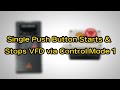 VFD Two-Wire Control Wiring with Push Button for Reverse Motor Control