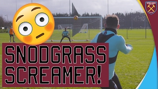 SNODGRASS SCORES SCREAMER IN TRAINING! 😳