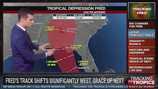 Tracking the Tropics: Fred's Track Shifts West, Grace Up Next