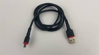 Кабель USB 2.0 на micro USB TPE черный