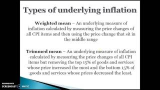 Headline vs underlying inflation