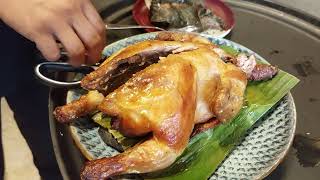 EMPEROR FLAMED CHICKEN OF HUA YUAN BRASSERIE CHINOISE AT HILTON MANILA IS NOT LECHON MANOK