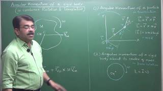 Angular momentum of rigid body in combined translation & rotation-Vivek Phalke PHYSICS