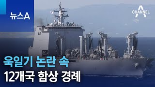 욱일기 논란 속 日 이즈모함 향해 12개국 함정 경례 | 뉴스A